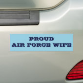 Sticker de pare-chocs Fière épouse de la Force aér (En voiture)