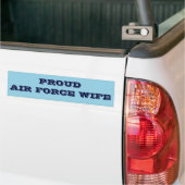 Sticker de pare-chocs Fière épouse de la Force aér (Sur camion)