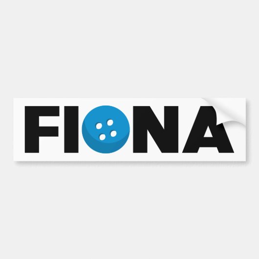 sticker de pare-chocs Fiona bouton (Devant)