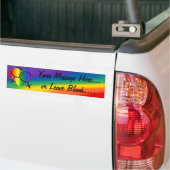Sticker de pare-chocs gay pride Stickers d'amour a (Sur camion)