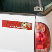 Sticker de pare-chocs Girl Power (Sur camion)