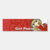 Sticker de pare-chocs Girl Power (Devant)