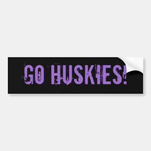Sticker de pare-chocs Go Huskies