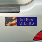 Sticker de pare-chocs God Bless America (En voiture)