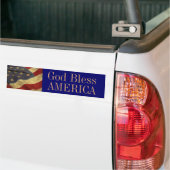 Sticker de pare-chocs God Bless America (Sur camion)