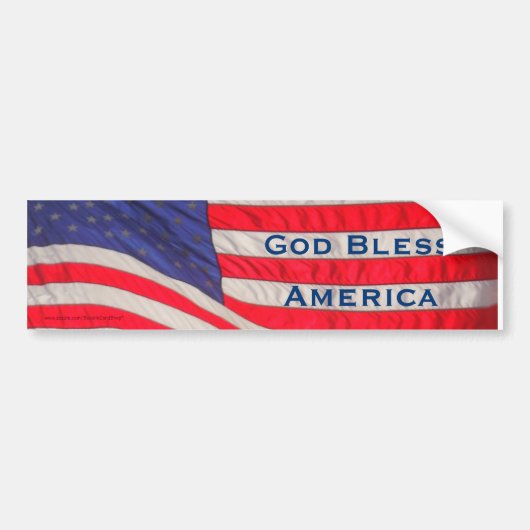 Sticker de pare-chocs God Bless America (Devant)