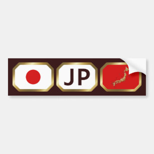 Sticker de pare-chocs japonais de la carte du drap