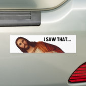 Sticker de pare-chocs Jésus mème (En voiture)