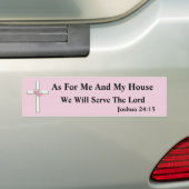 Sticker de pare-chocs Joshua 24:15 (En voiture)
