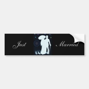 Sticker de pare-chocs juste marié