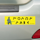 Sticker de pare-chocs Molon Labe (En voiture)