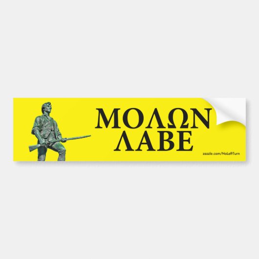 Sticker de pare-chocs Molon Labe (Devant)