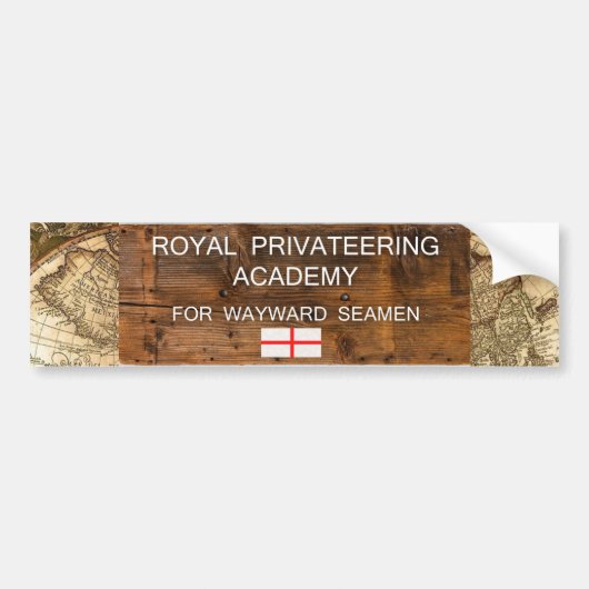 Sticker de pare-chocs OFMD Royal Privateering Acad (Devant)