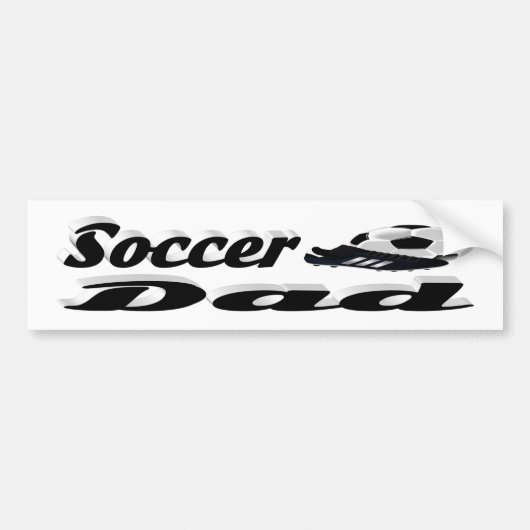 Sticker de pare-chocs papa de football (Devant)