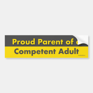 Sticker de pare-chocs parent fier