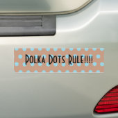 Sticker de pare-chocs Polka Dot (En voiture)