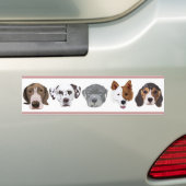 Sticker de pare-chocs pour chien différent (En voiture)