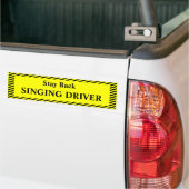 Sticker de pare-chocs pour conducteur de chant (Sur camion)