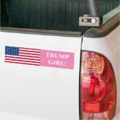 Sticker de pare-chocs pour filles Trump (Sur camion)
