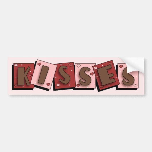 Sticker de pare-chocs pour la Saint-Valentin (Devant)