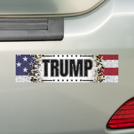 Sticker de pare-chocs pour l'élection Trump 2024 (En voiture)