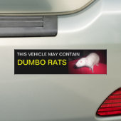 sticker de pare-chocs pour rats Dumbo (En voiture)