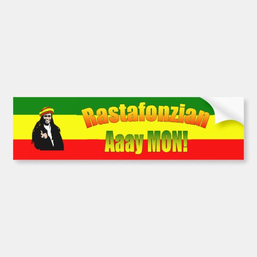 Sticker de pare-chocs Rastafonzian (Devant)