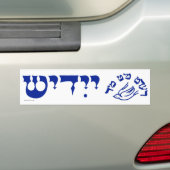 Sticker de pare-chocs Redt Mit Mir Yiddish Taybl (En voiture)
