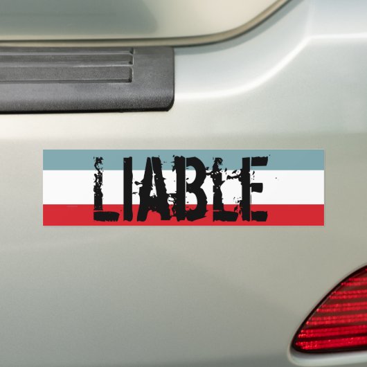Sticker de pare-chocs responsable (En voiture)