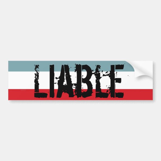 Sticker de pare-chocs responsable (Devant)