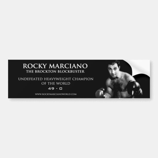 Sticker de pare-chocs Rocky Marciano (Devant)