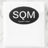 Sticker de pare-chocs SQM Oval (Sac)