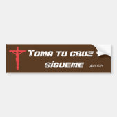 sticker de pare-chocs Toma tu cruz (Devant)