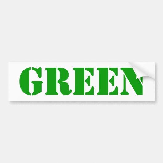 Sticker de pare-chocs VERT (Devant)