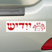 Sticker de pare-chocs Yiddish Zun Redt Mit Mir (En voiture)