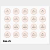 Sticker de partie Anniversaire de enfant Peach & B (Feuille)