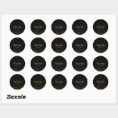 Sticker de partie chic Black & Gold Fine Parties s (Feuille)