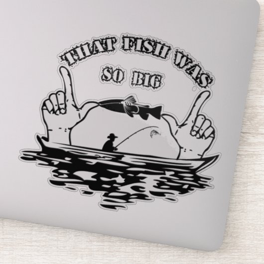 Sticker de pêche (Détail)