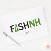 Sticker de pêche FISHNH New Hampshire - 603 (Enveloppe)