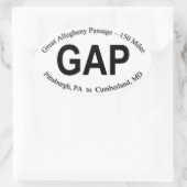 Sticker de piste GAP - Feuille de 4 autocollants (Sac)