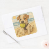 Sticker de plage Peggy the Jack Russell (Enveloppe)