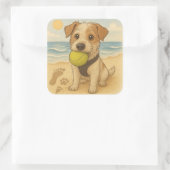 Sticker de plage Peggy the Jack Russell (Sac)