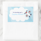 Sticker de plaque de livre personnalisée Aviator A (Sac)