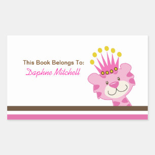 Sticker de plaque de livre sur mesure Queen of the