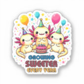 Sticker De plus en plus sucré avec chaque année  (Recto)