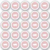 Sticker de porc au choix du repas (Devant)
