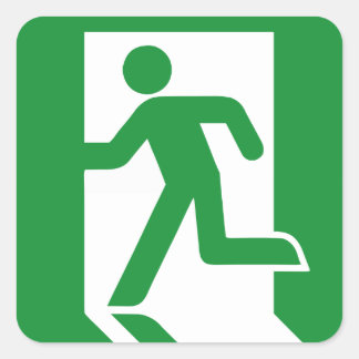 Sticker de porte de sortie d'urgence