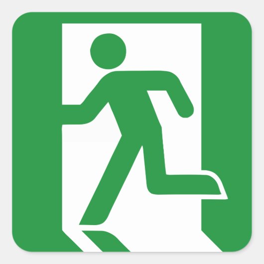 Sticker de porte de sortie d'urgence (Devant)