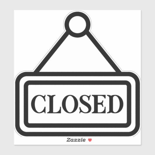 Sticker de porte ouverte/fermée (Feuille)