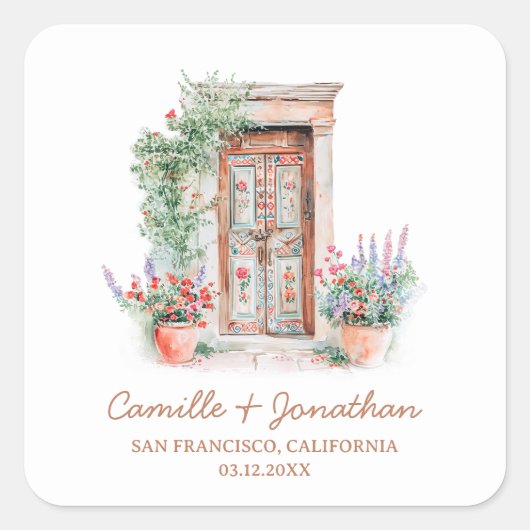 Sticker de préférence de mariage de destination ru (Devant)